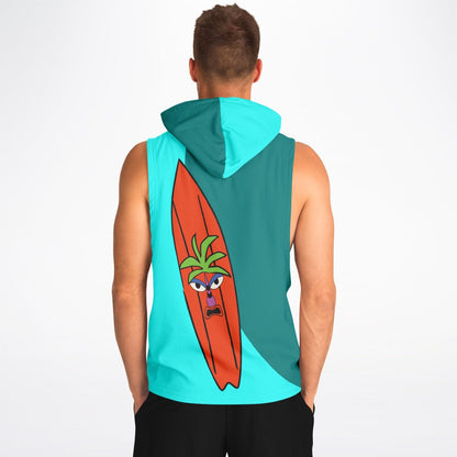 Surfboard Athletic Sleeveless Hoodie - Gifternaut