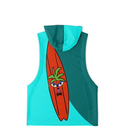 Surfboard Athletic Sleeveless Hoodie - Gifternaut